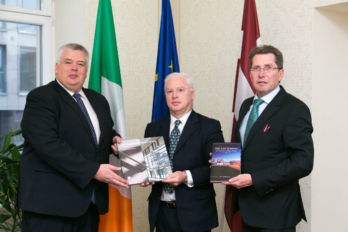 Prof James Devenney meets with the Irish Ambassador to Latvia.